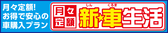 月々定額‼お得で安心の車購入プラン